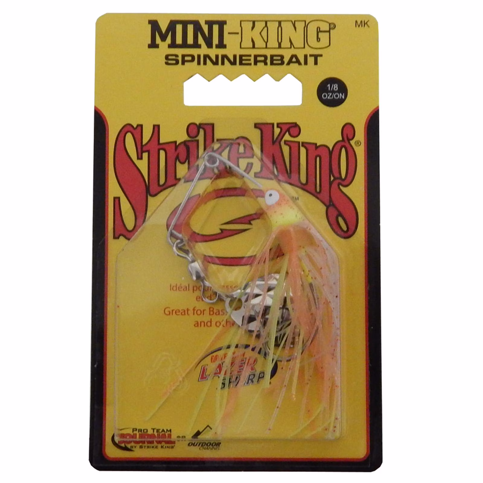 Strike King Mini-King Spinnerbait Lure 1/8oz White