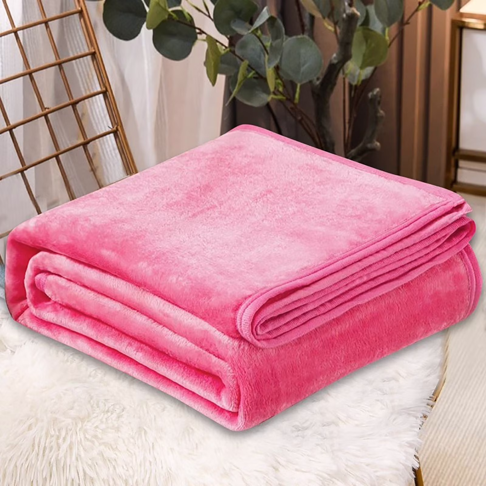 Throw Blanket Qwtwty Super Soft Warm Solid Warm Micro Plush Fleece Blanket Throw Rug Sofa Bedding 70x100cm