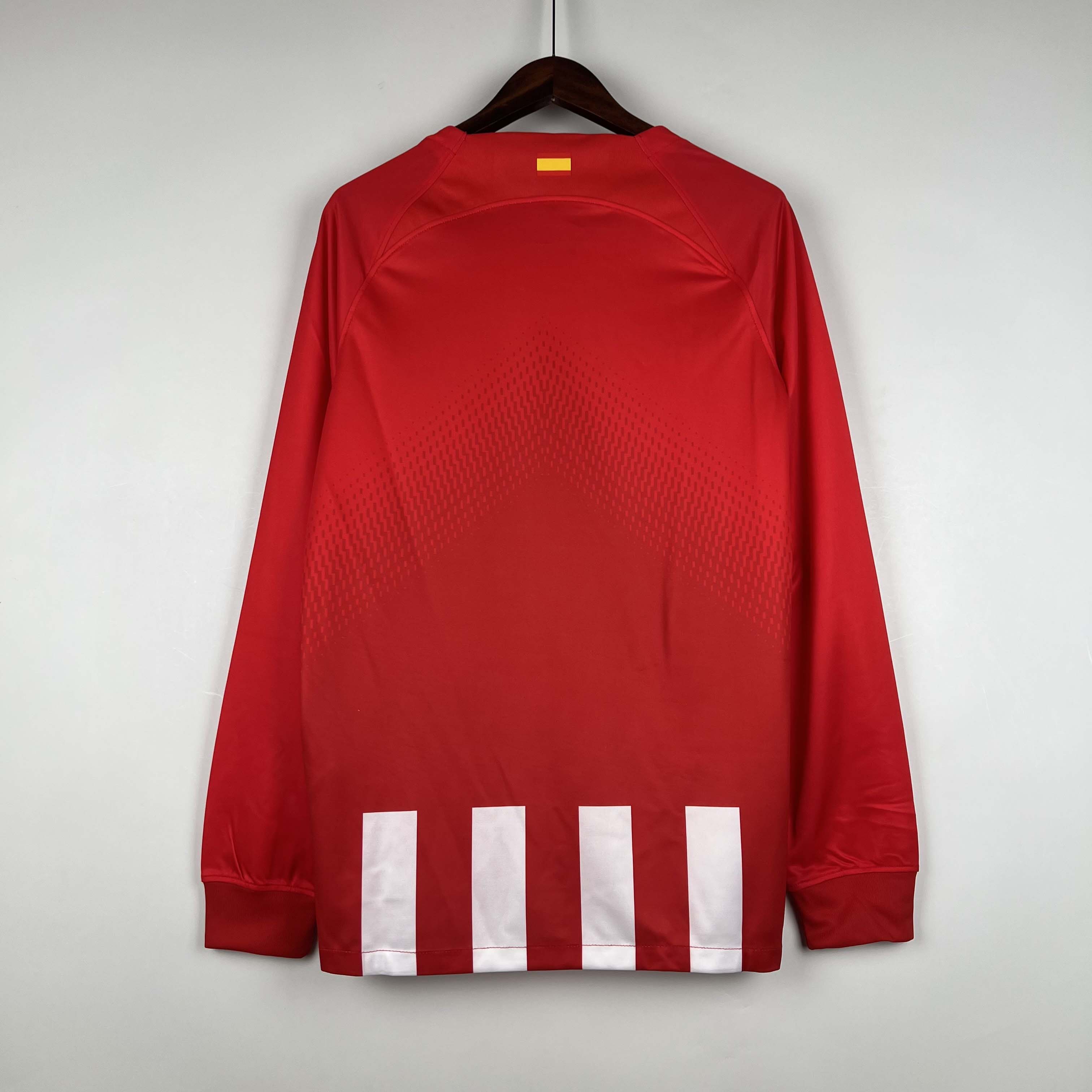 2023/2024 Long Sleeve Atletico Madrid Home1:1 Thai Quality - Fans Edition