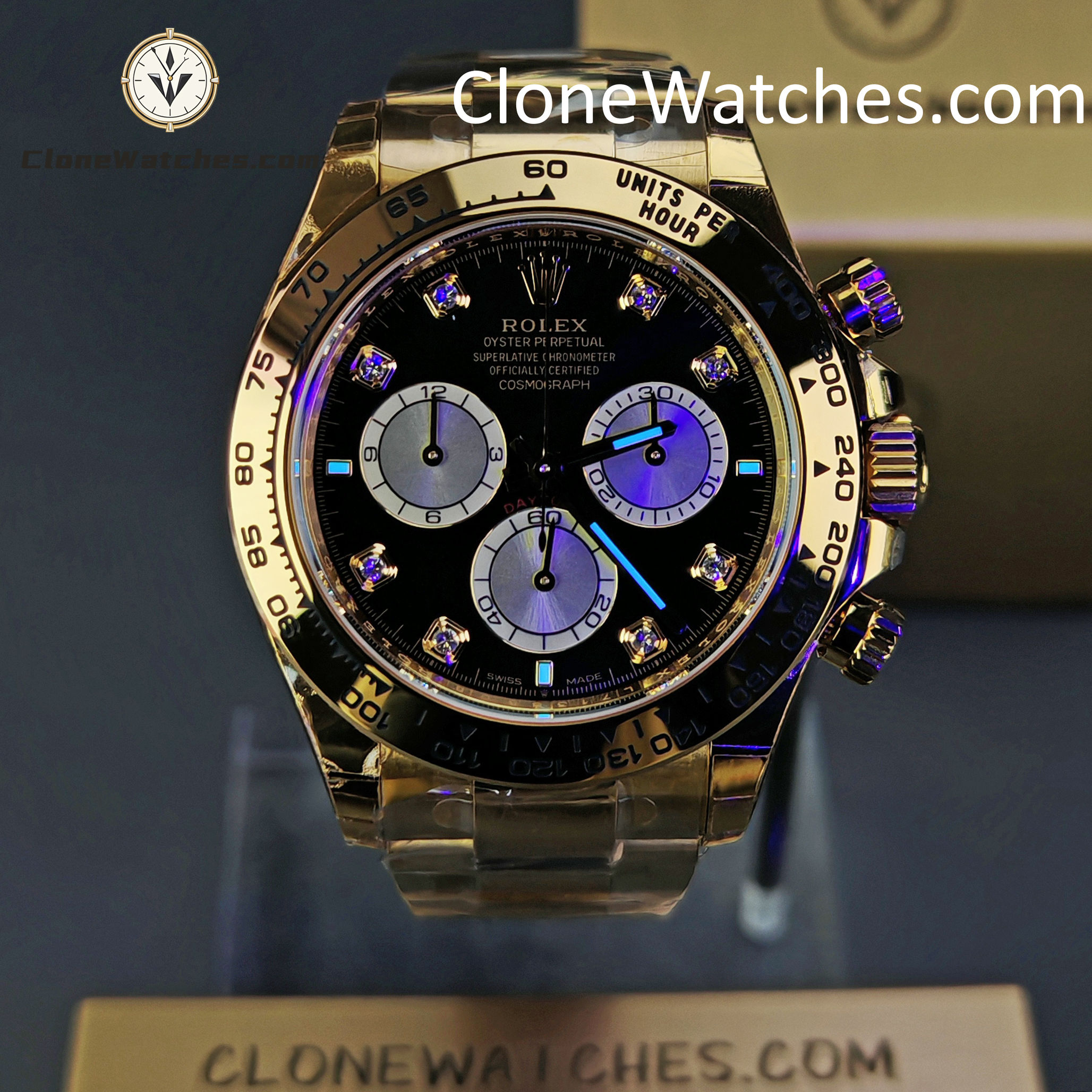Rolex Super Clone Watches 1:1 Daytona 18k Gold M126508-0003 4131 Movement