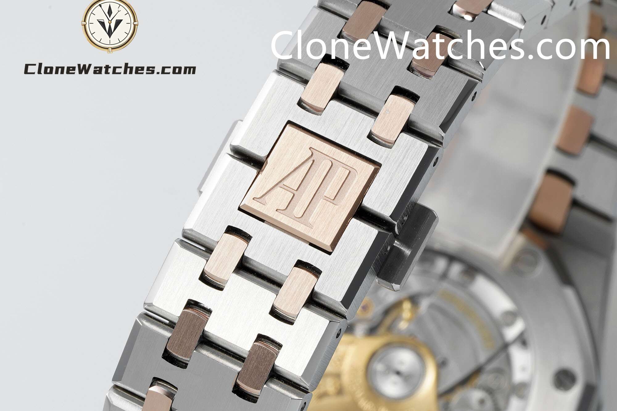 Audemars Piguet Super Clone Watches 1:1 Royal Oak Rose Gold 15450SR White Dial 37MM