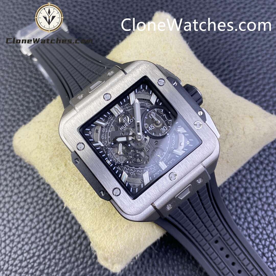 Hublot Super Clone Watches 1:1 Square Bang Unico Titanium 42MM 821.NX.0170.RX