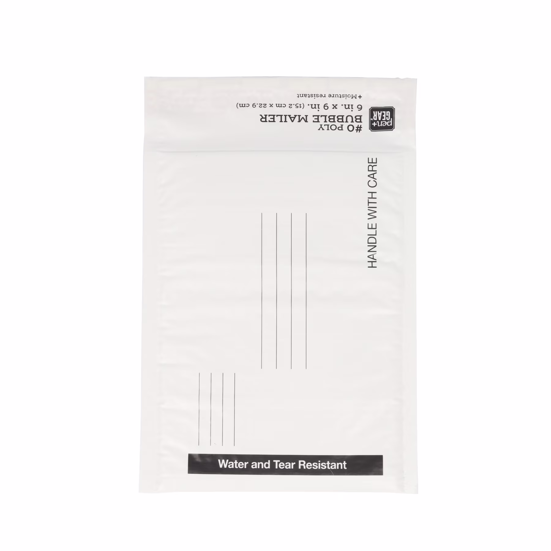 Pen+Gear White Self-Sealing Poly Bubble Mailer, 6 in x 9 in, 1 Pack