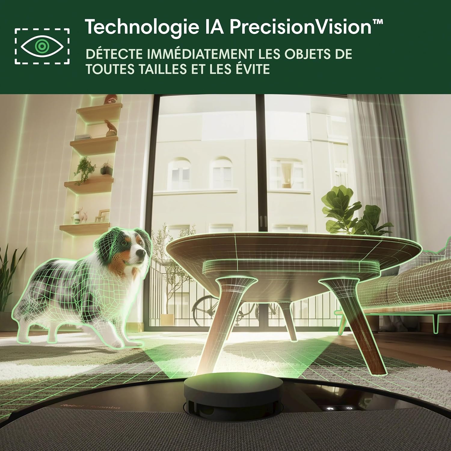 Robot aspirateur Roomba Plus 505 Combo autolavage séchage air chaud IA LiDAR autovidage 75 jours noir