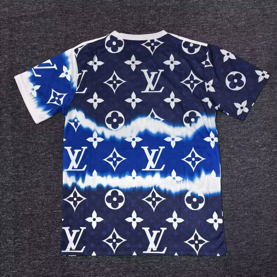 2025-26 Real Madrid LV co-branded version royal blue - jersey - fan version