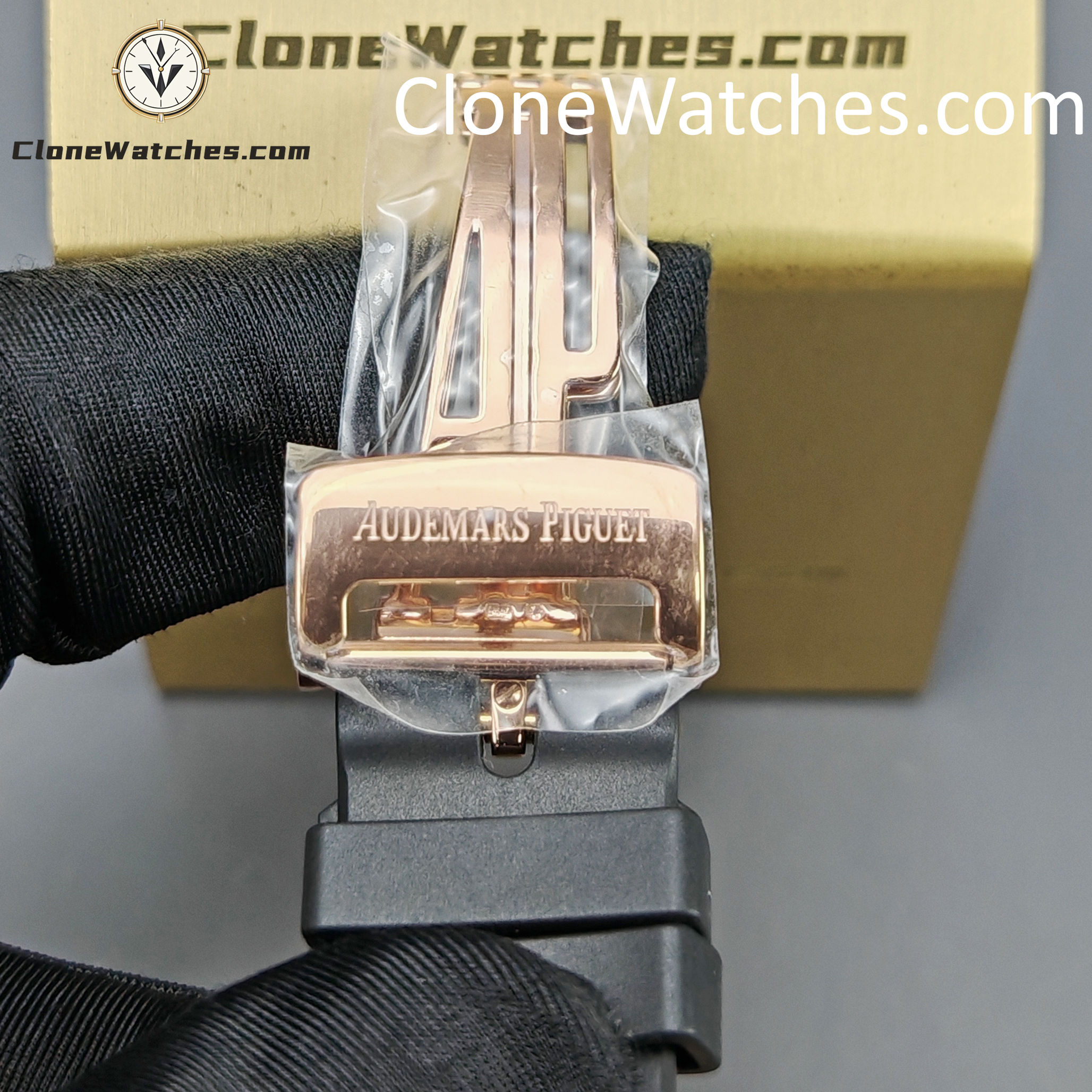 Audemars Piguet Super Clone Watches 1:1 Royal Oak Rose Gold 15500 Black Dial