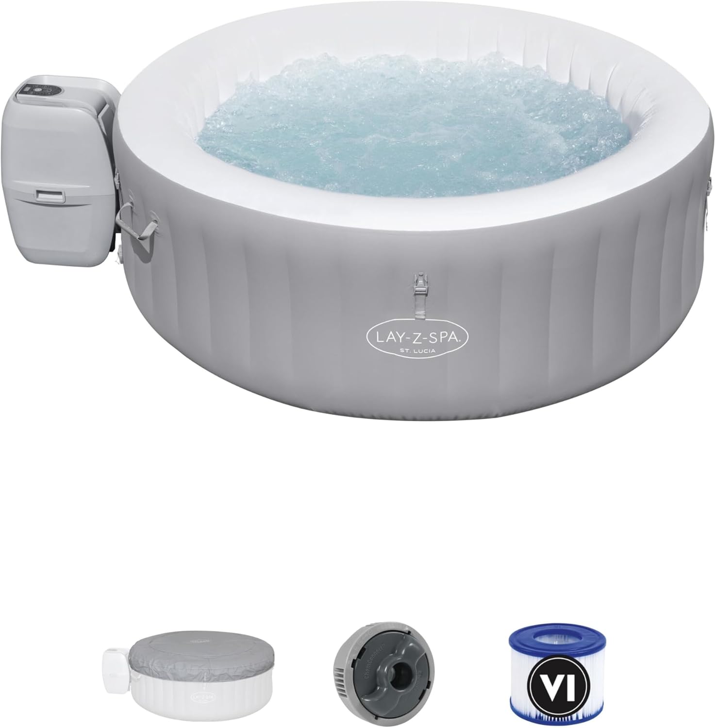 Spa gonflable rond 2–3 personnes