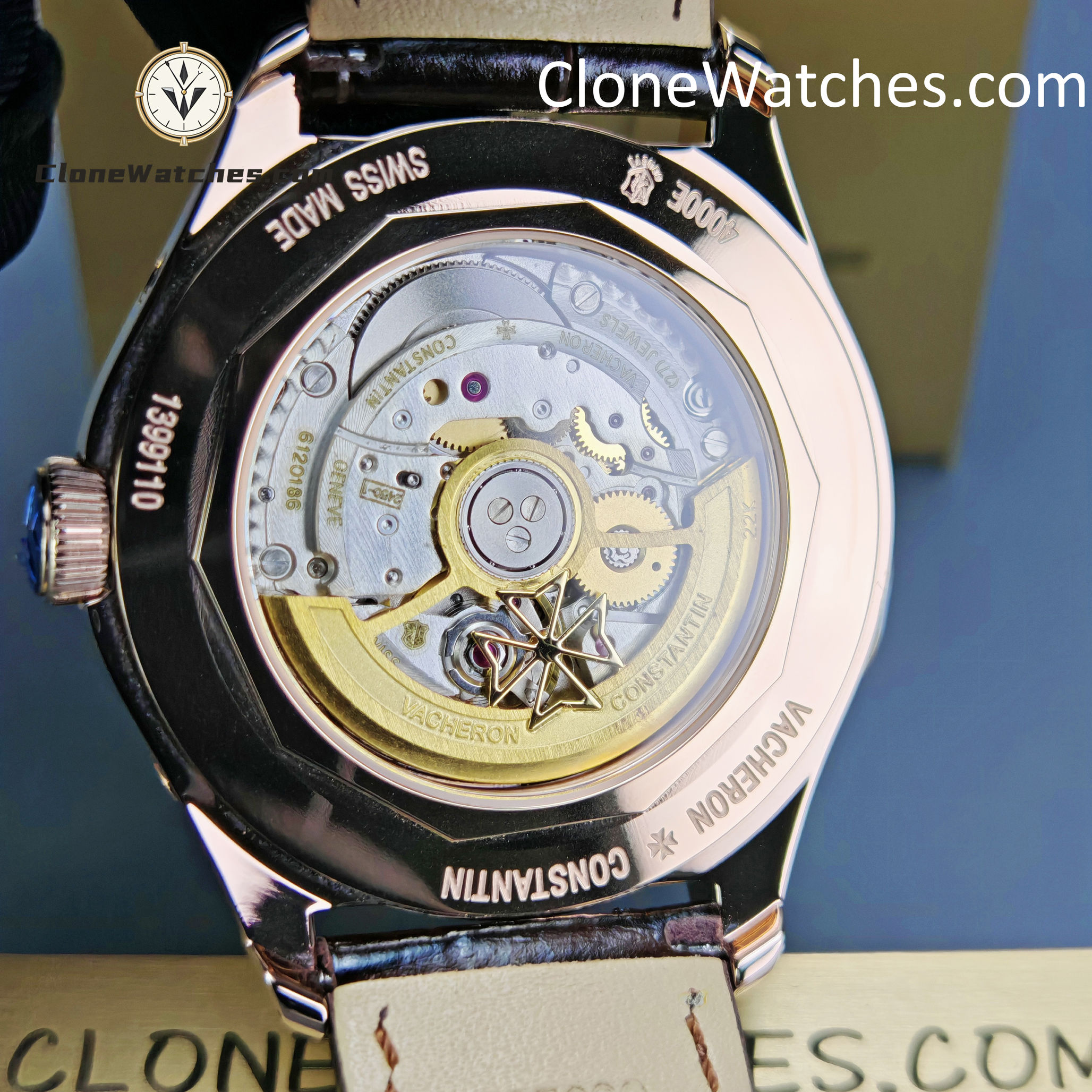 Vacheron Constantin Super Clone Watches 1:1 Fiftysix 4000E/000R-B065 Sepia Brown-Toned Dial