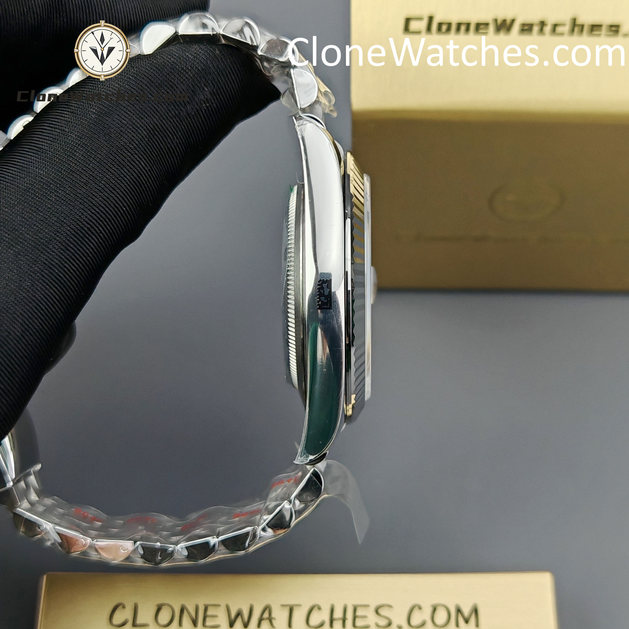 Rolex Super Clone Watches 1:1 DateJust Blue Diamond Dial Jubilee 41MM M126334 3235 Movement