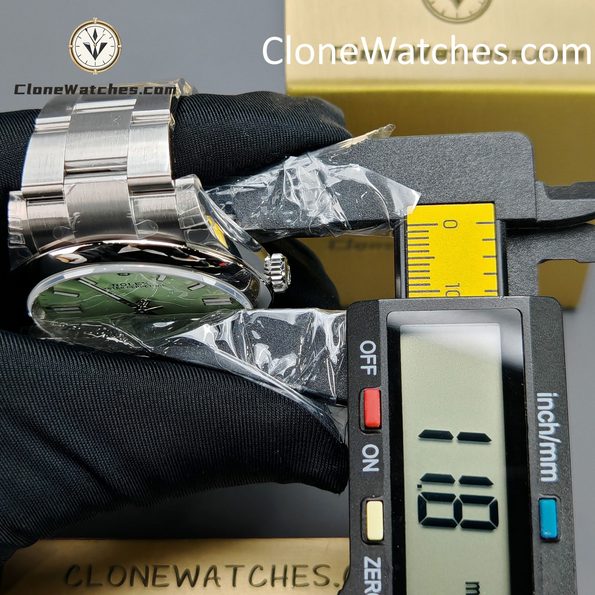Rolex Super Clone Watches 1:1 Oyster Perpetual Olive Green Dial 41mm M134300-0006 3230 Movement