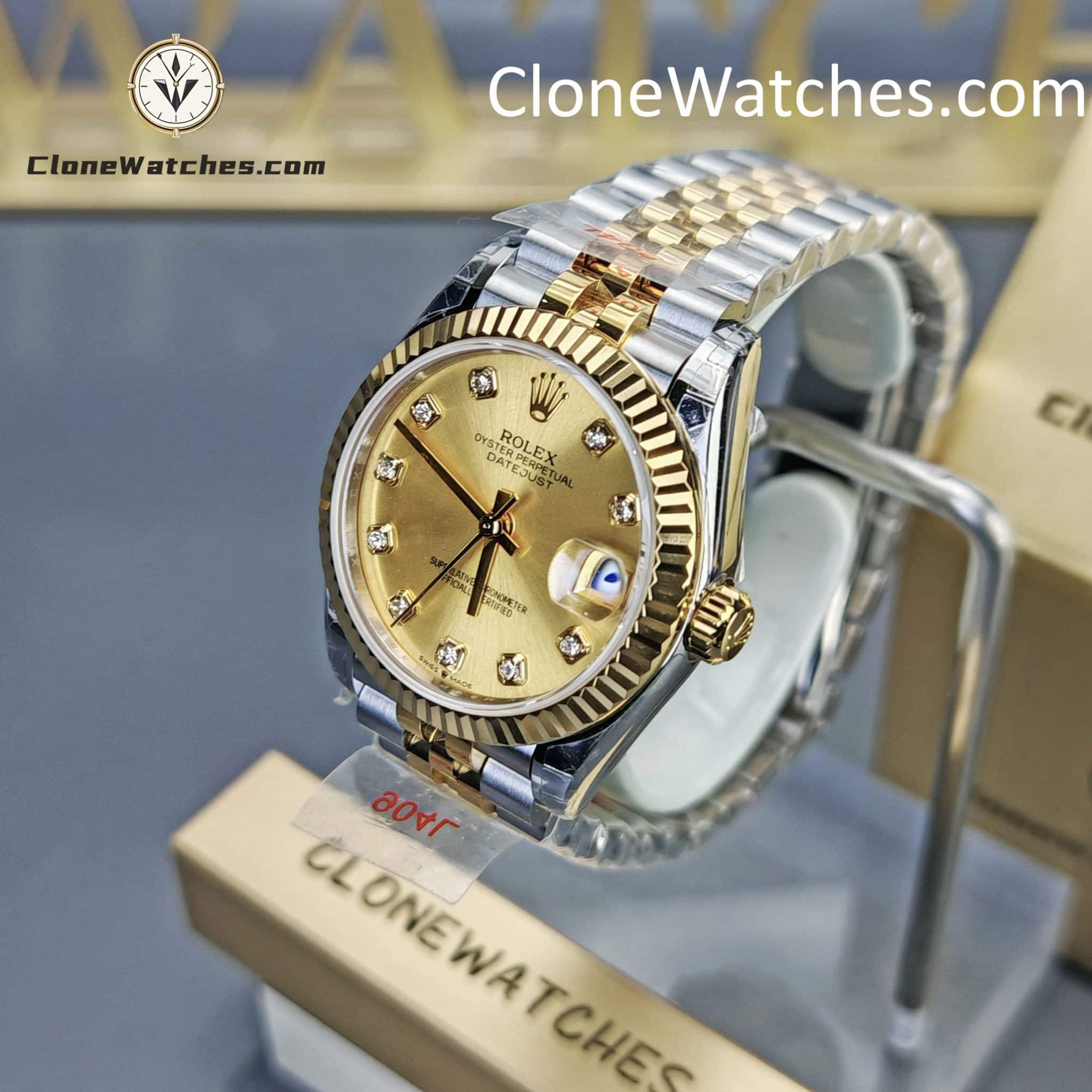 Rolex Super Clone Watches 1:1 DateJust m278273-0026 Jubilee 31MM 2236 Movement