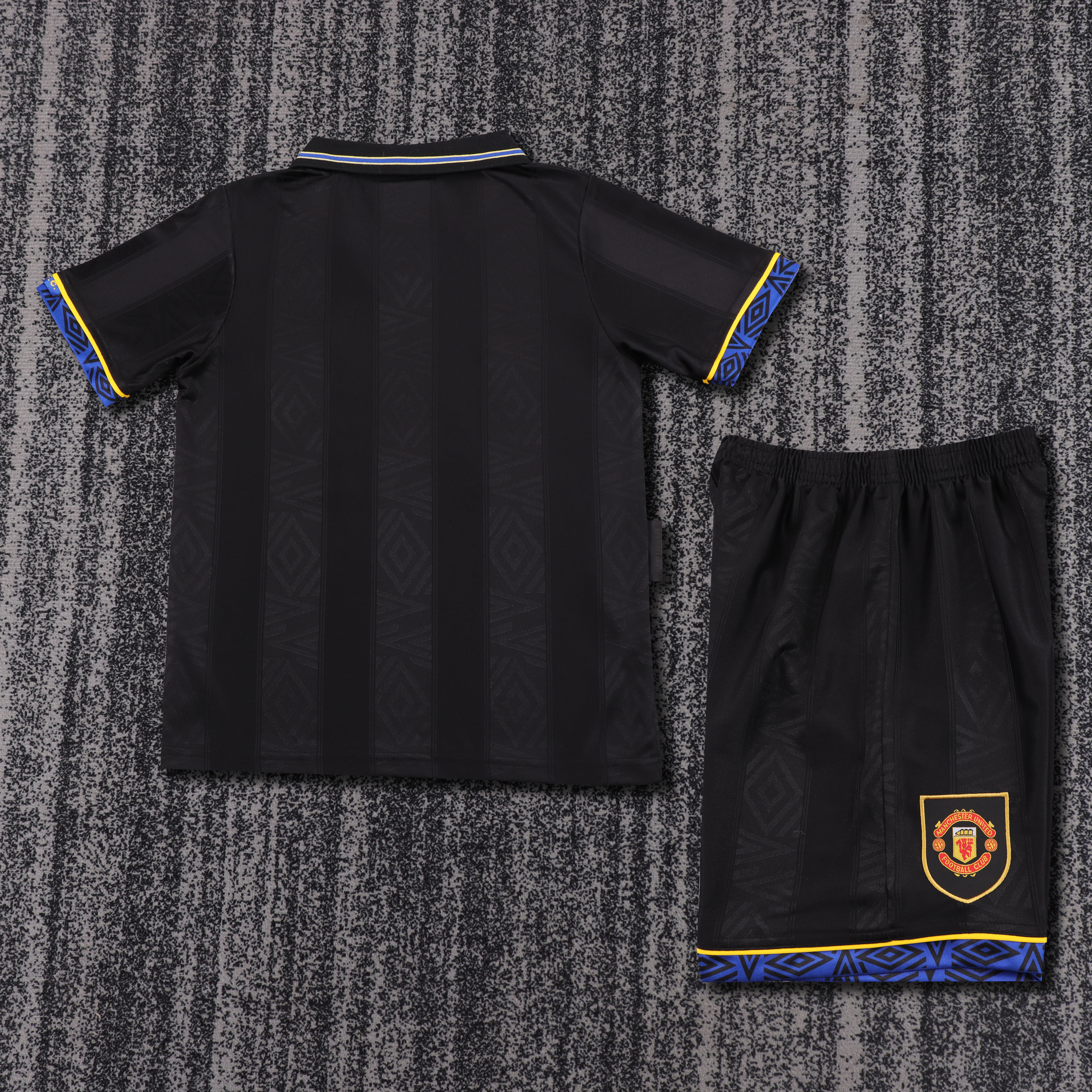 1993/94 Manchester United Away Retro Children's Jersey Set - Fans Edition