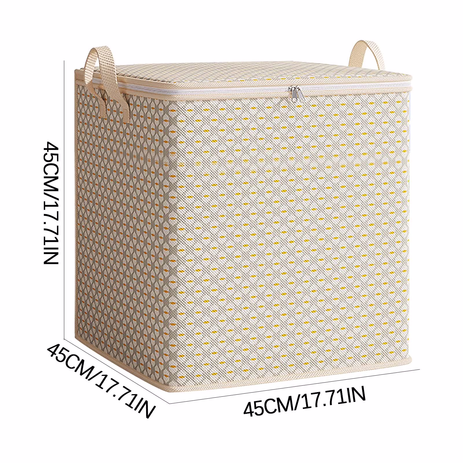Mecorevxz Heavy Duty Storage with Reinforced Handles Extra Large Storage Bags, Non-Woven Gray Corrugated Storage Bags, Foldable Moisture-Proof Home Storage for Bedroom, Moving, Decluttering (110L)