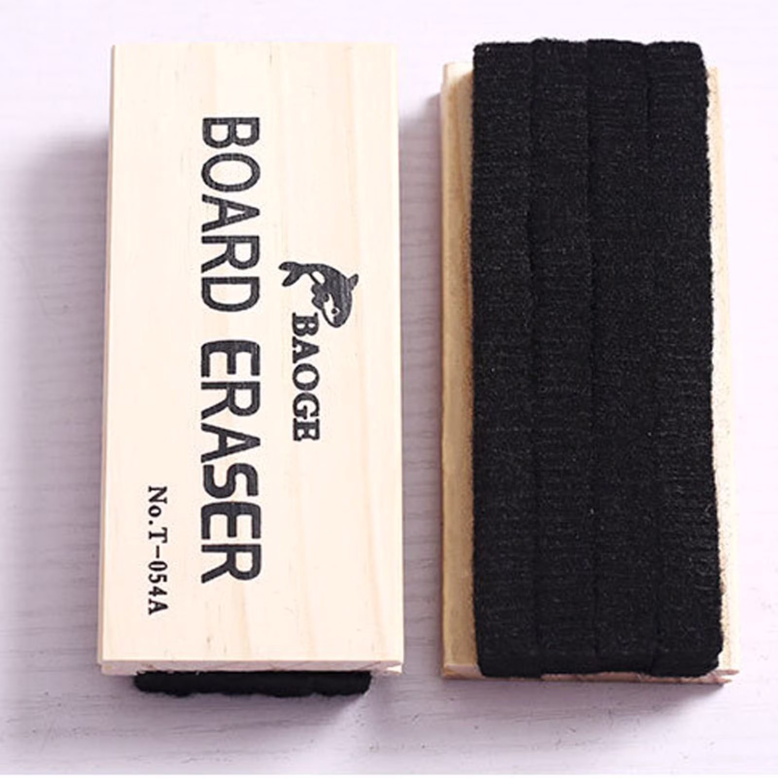 ZOURIH Chalkboard Eraser 1 Pack Wooden Dustless Blackboard Eraser Cleaner
