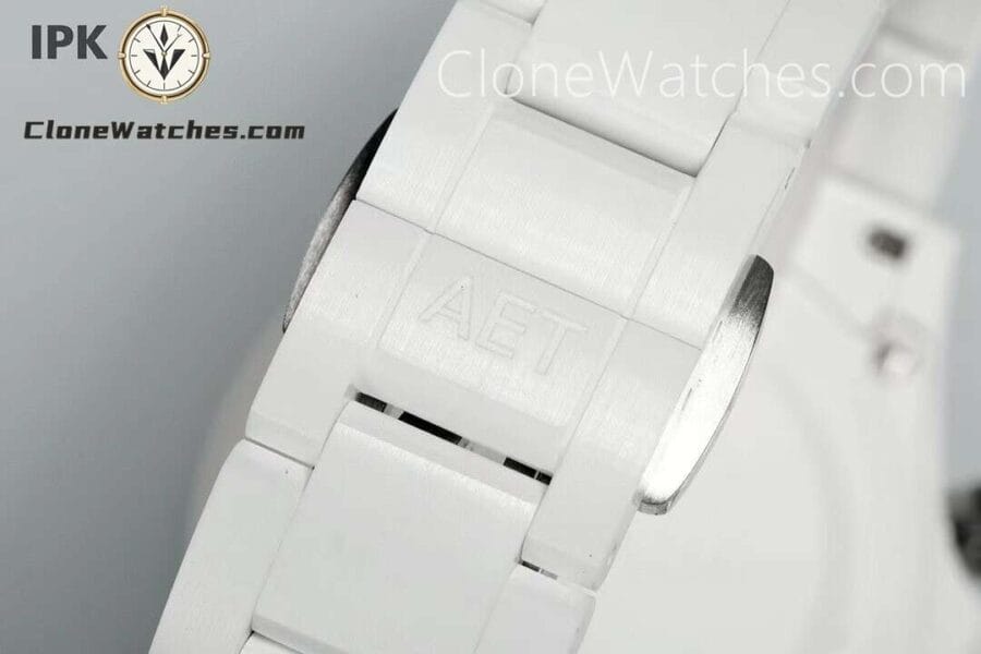Modified Super Clone Watches 1:1 AET Rolex Daytona Full ceramic Biscay Green White Ceramic 4130 Movement