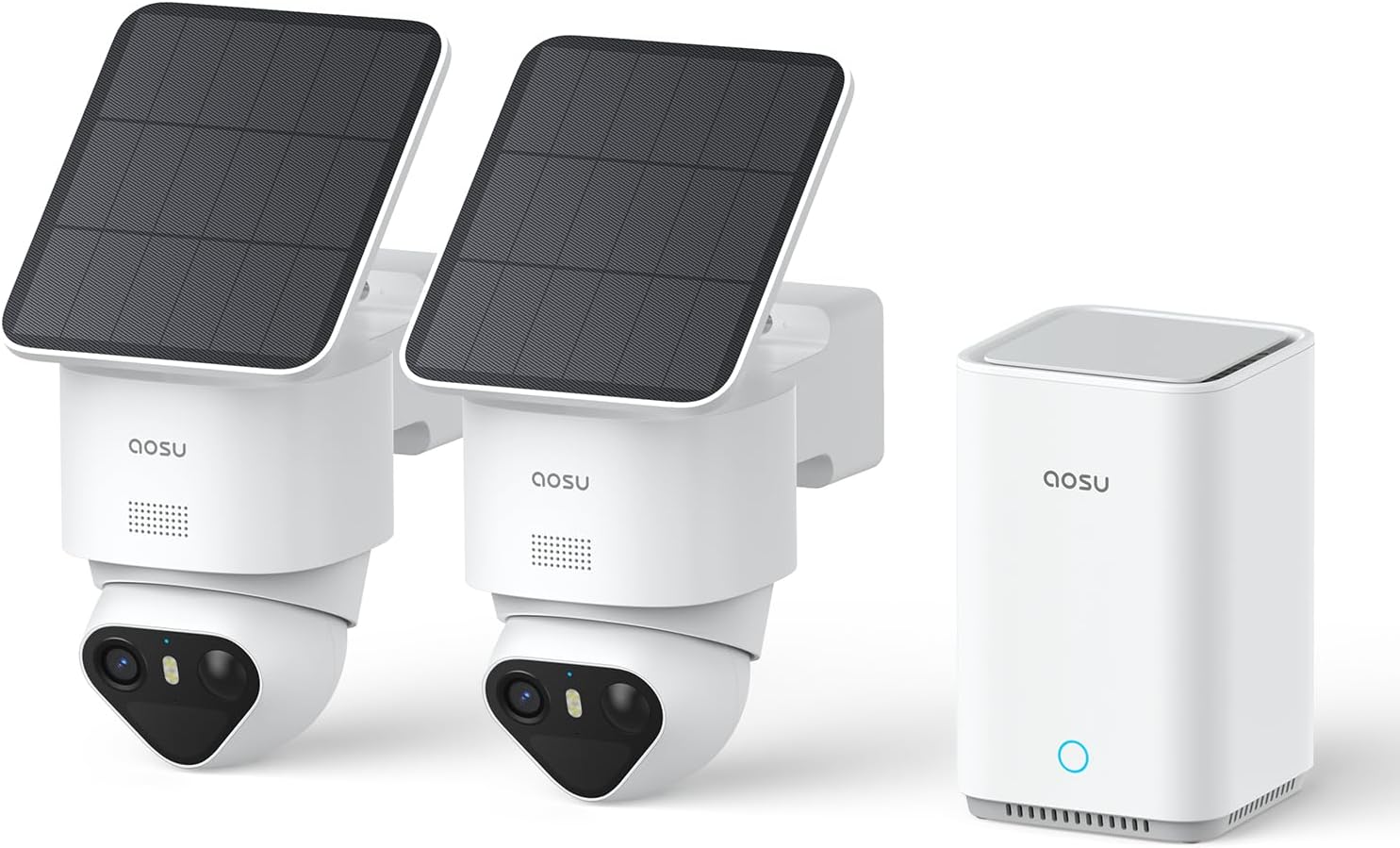 Caméra surveillance 4K T2 Ultra solaire kit 2 caméras 8MP vision nocturne 32 Go local extensible 1 To panorama 360° suivi IA