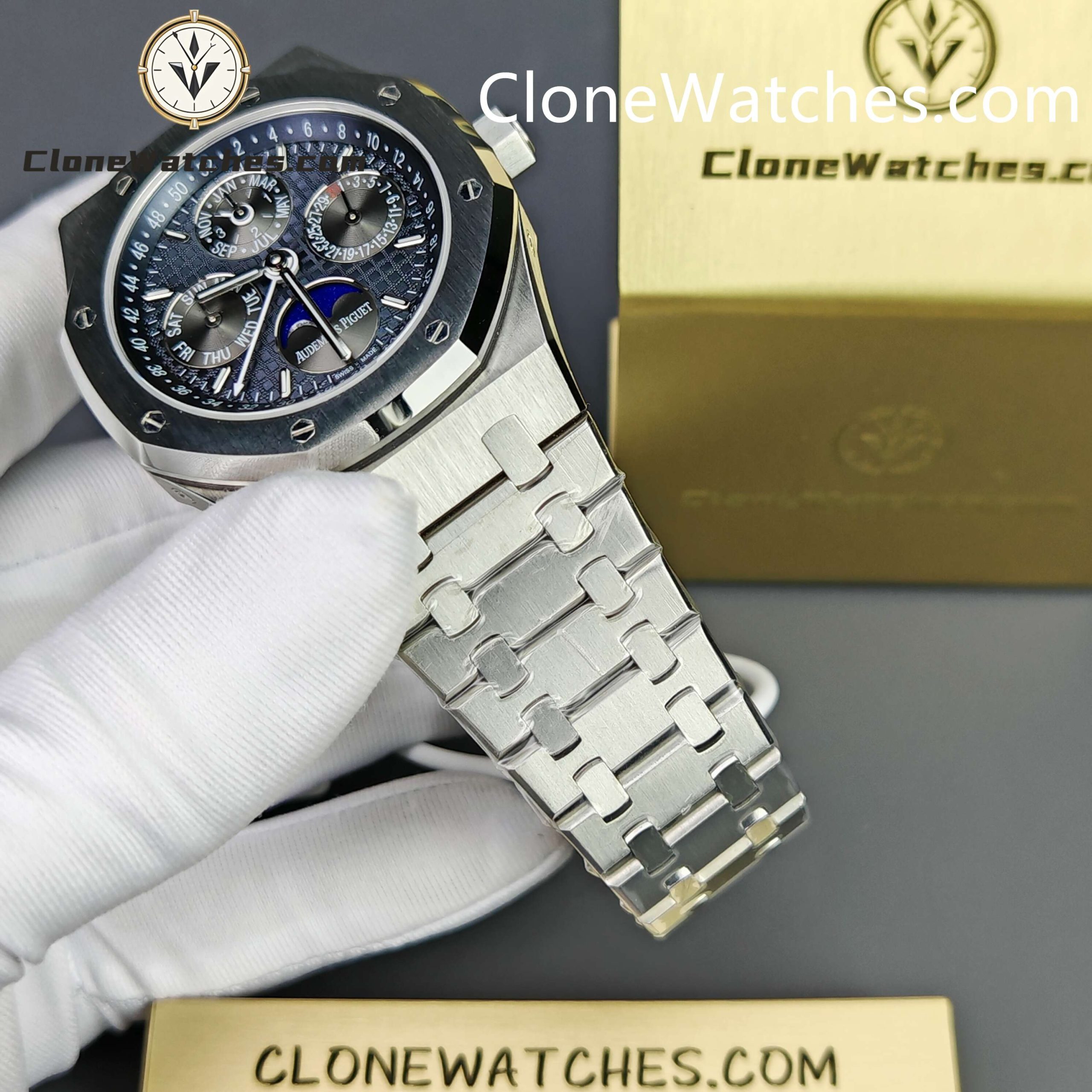 Audemars Piguet Super Clone Watches 1:1 Royal Oak Perpetual Calendar 26574ST 41MM