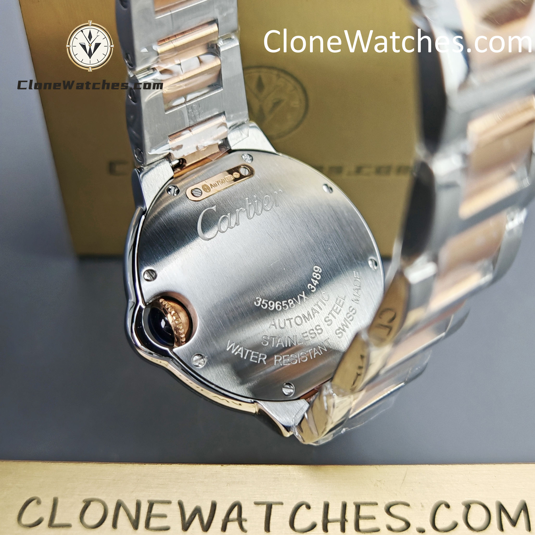Cartier Super Clone Watches 1:1 Ballon Bleu de W3BB0023 Silver Dial Diamond bezel 33mm