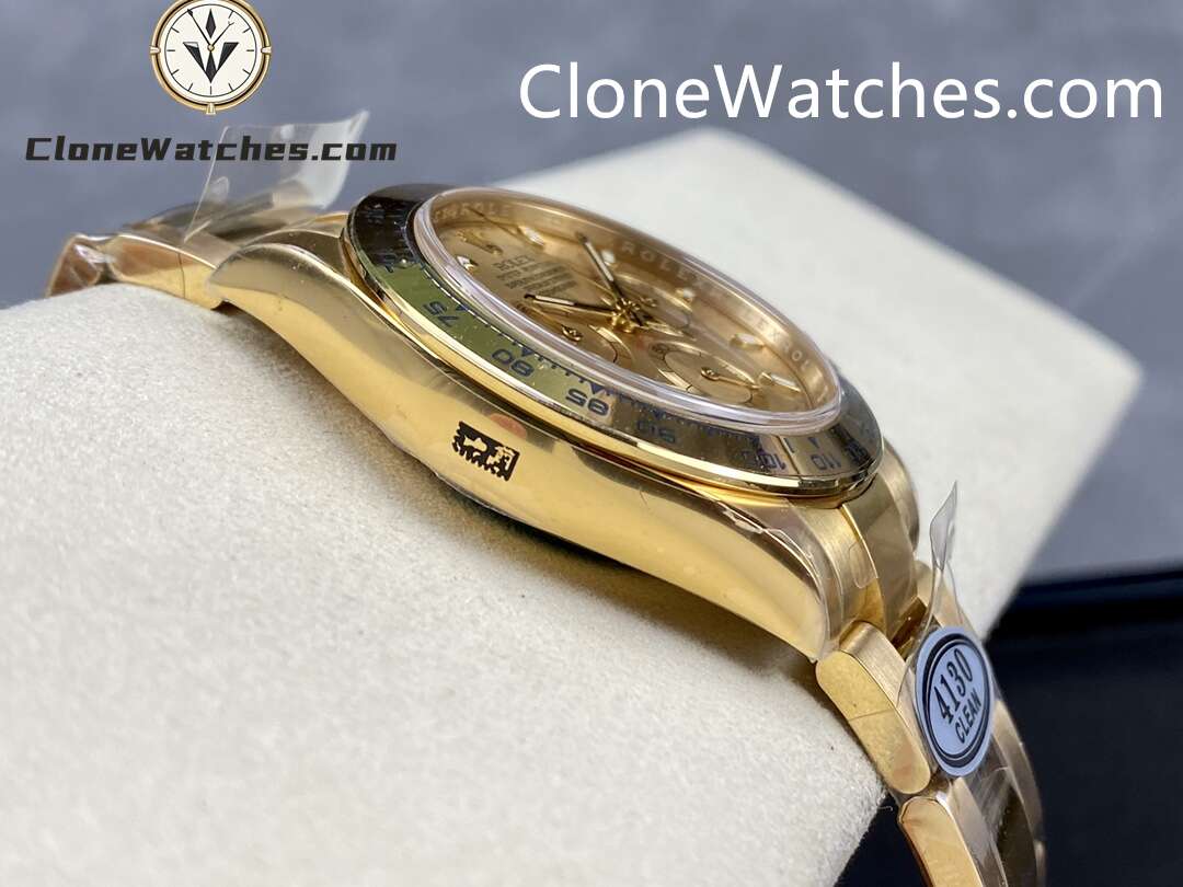 Rolex Super Clone Watches 1:1 Daytona Gold Dial M116528 – 0045 4130 Movement