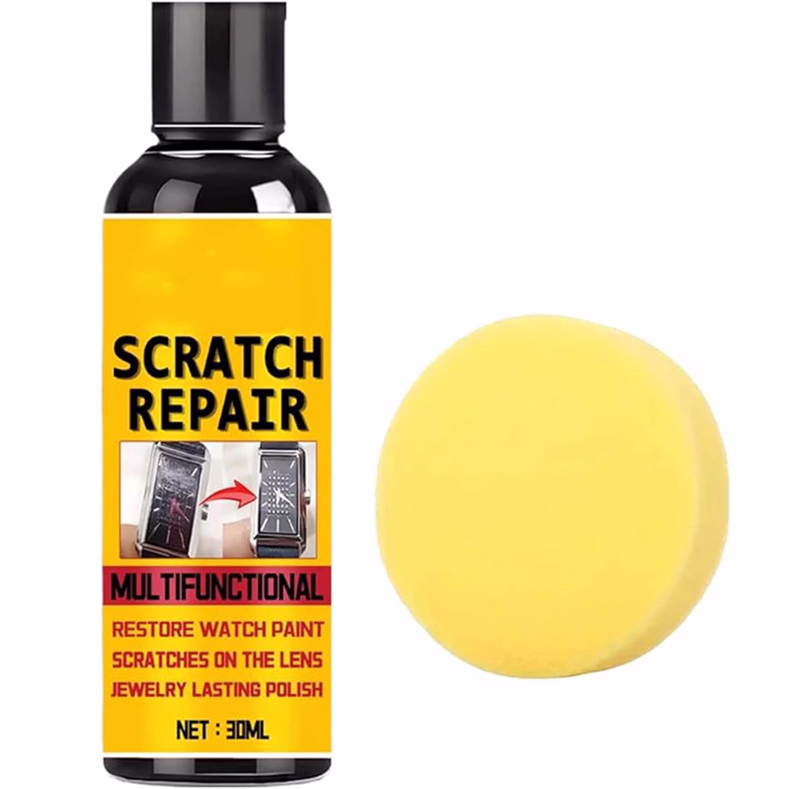 Car Windshield Scratch Remover - 30ml Wax Liquid Cleaner | Glass Scratch Repair Kit - for Auto Vehicles Window Lens Swirls Crack Detailing Cleaning