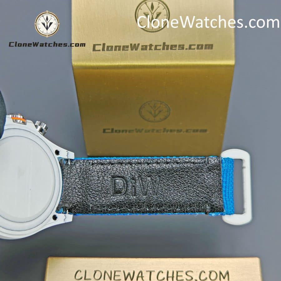 Modified Super Clone Watches 1:1 DiW Rolex Daytona Quartz Fiber Unique Piece RACING BLUE