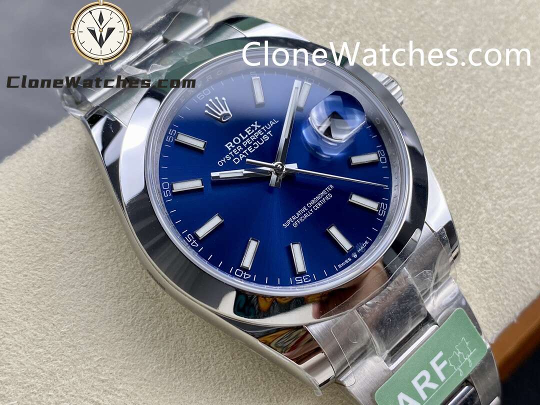 Rolex Super Clone Watches 1:1 DateJust Blue Dial M126300 – 0001 Oyster 41MM 3235 Movement