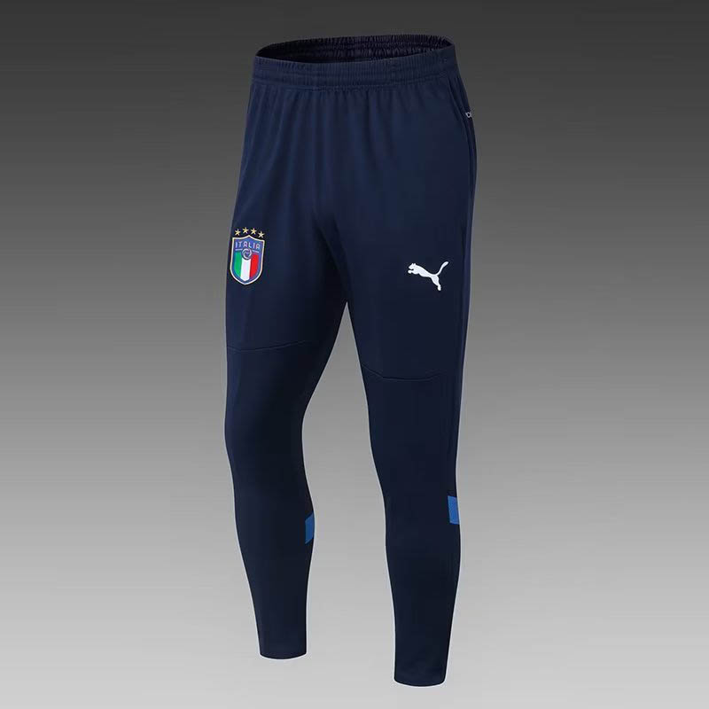 2022/2023 Italy Half-Pull Training Suit Blue Soccer Shirt Set