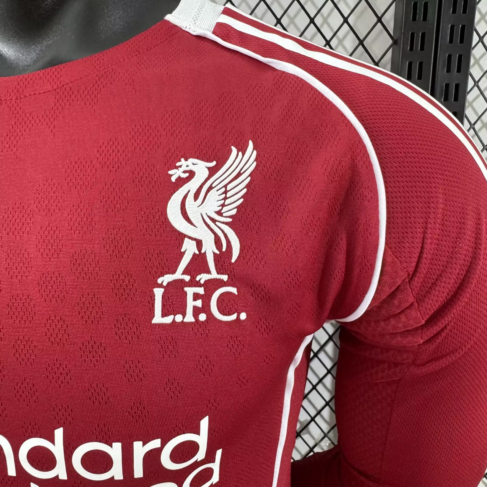 2025-26 Liverpool Home Long Sleeve Shirt - Player Edition