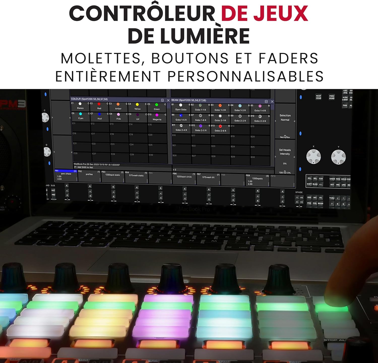 Contrôleur MIDI APC40 MKII USB matrice 5x8 molettes faders logiciels inclus