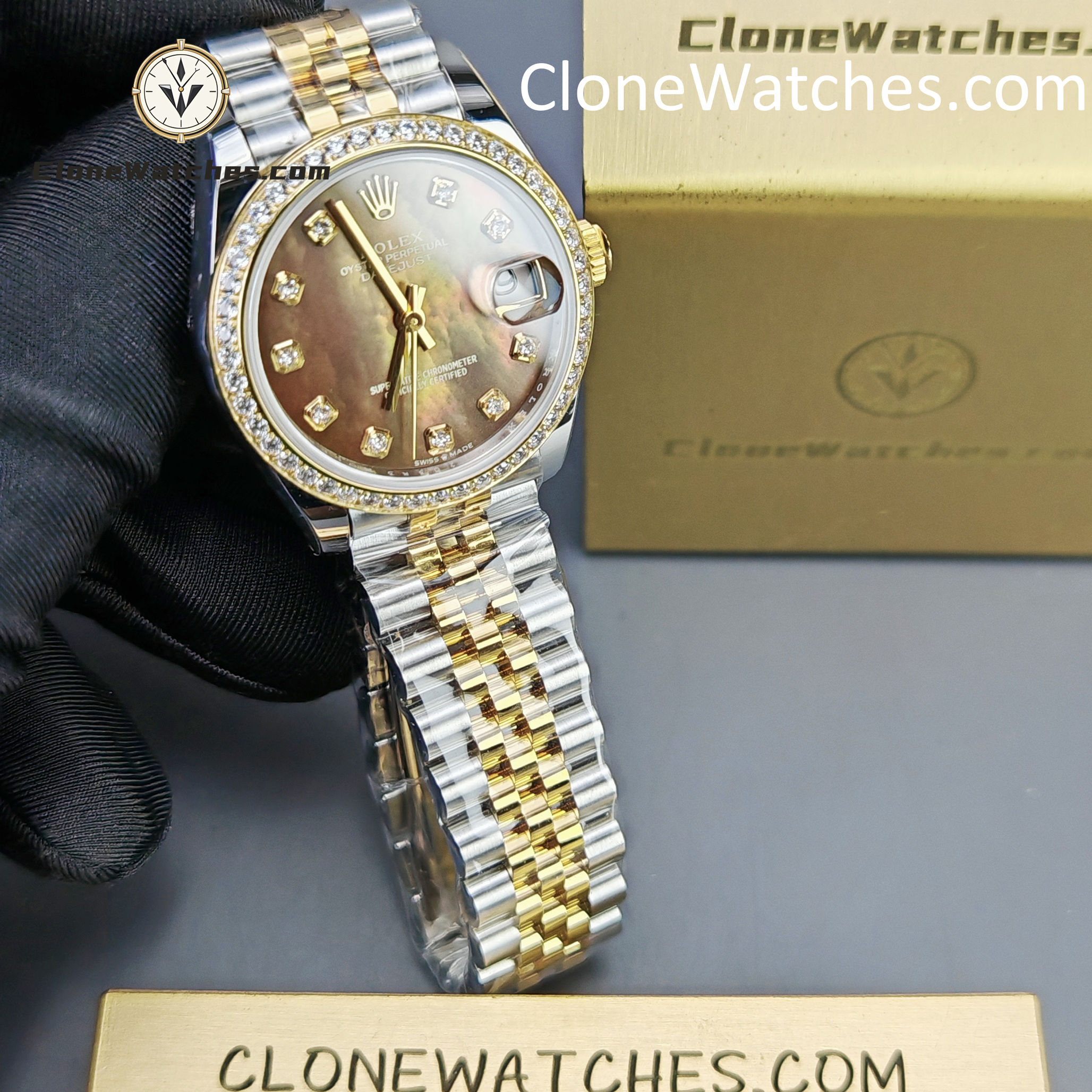 Rolex Super Clone Watches 1:1 DateJust m278383rbr-0024 Jubilee 31MM 2236 Movement