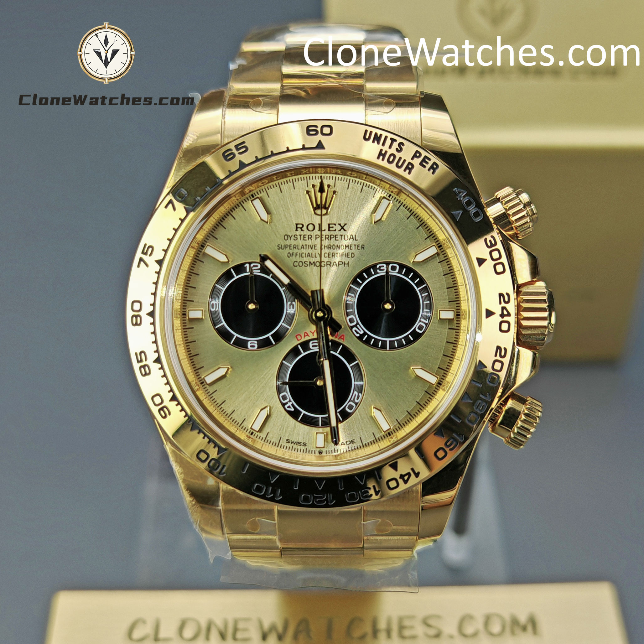 Rolex Super Clone Watches 1:1 Daytona 18K Gold M126508-0006 4131 Movement