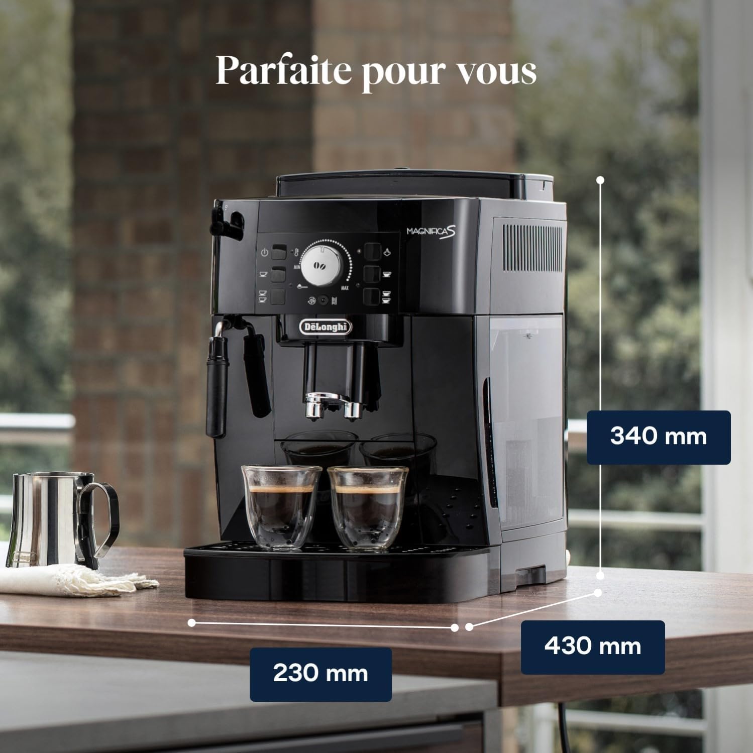 Machine café automatique mousseur lait manuel ECAM11.112.B