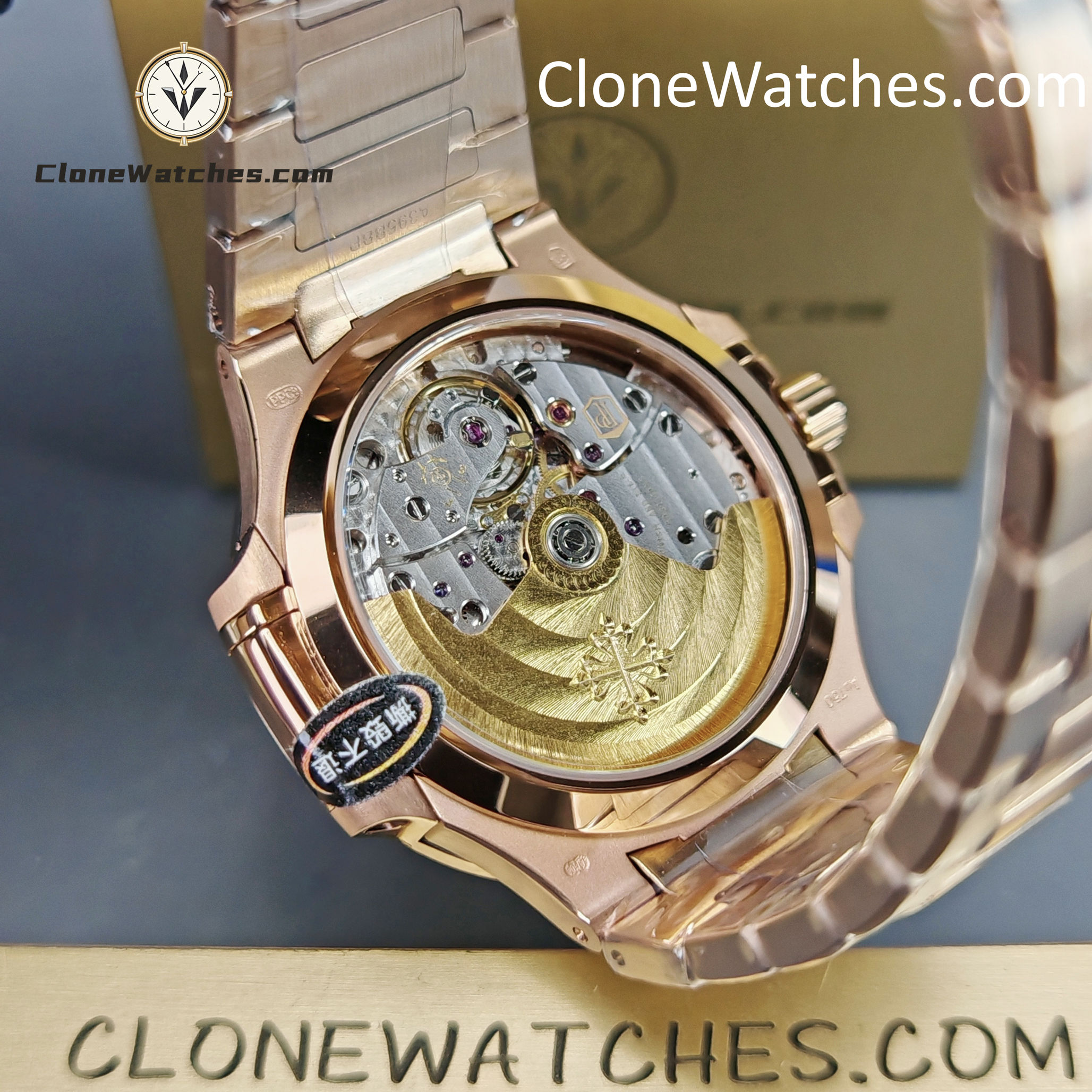 Patek Philippe Super Clone Watches 1:1 Nautilus Rose Gold White Dial 7118/1200R-001 35.2 mm