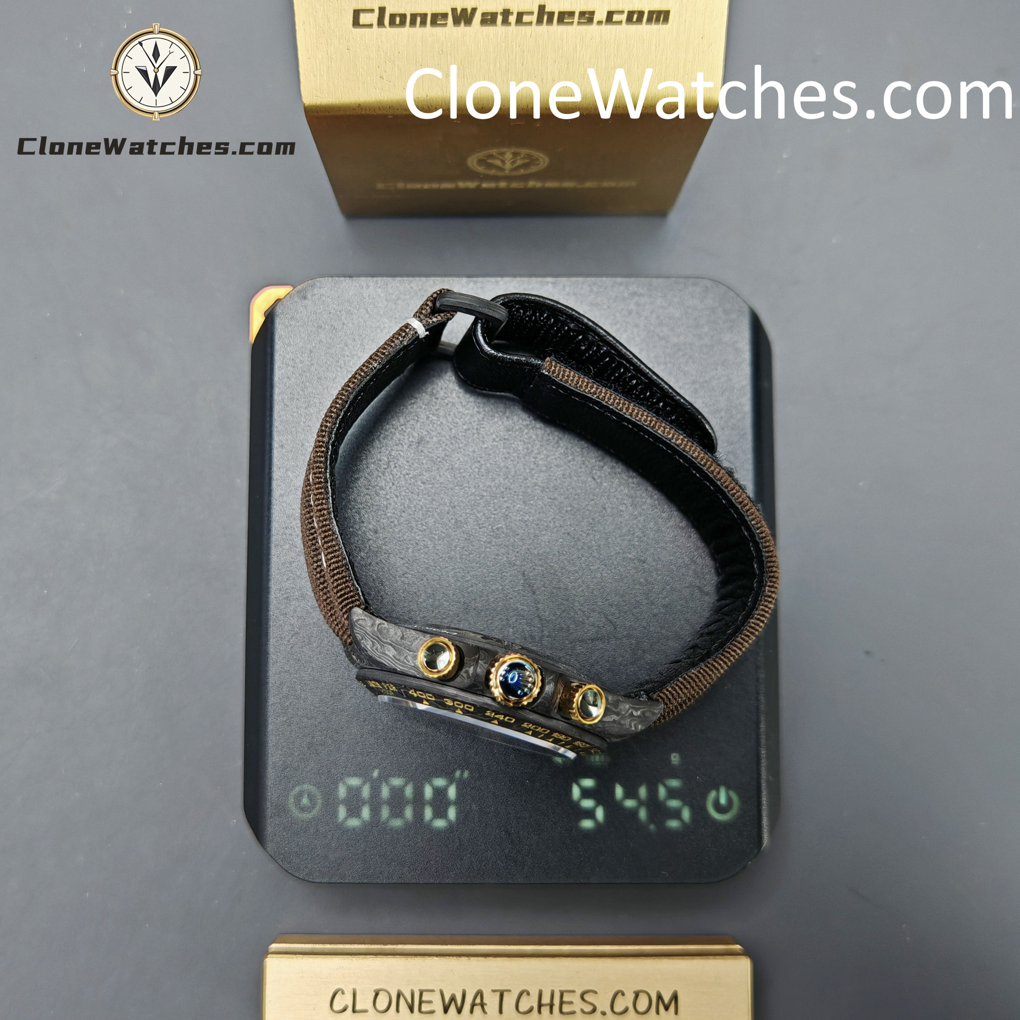 Modified Super Clone Watches 1:1 DiW Rolex Daytona Carbon Fiber DESERT EAGLE ARABIC