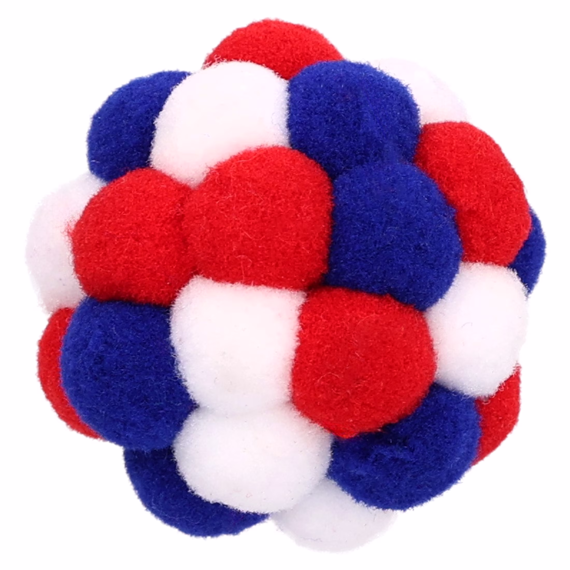 Vibrant Life Red/White/Blue Pom Pom Cat Toy