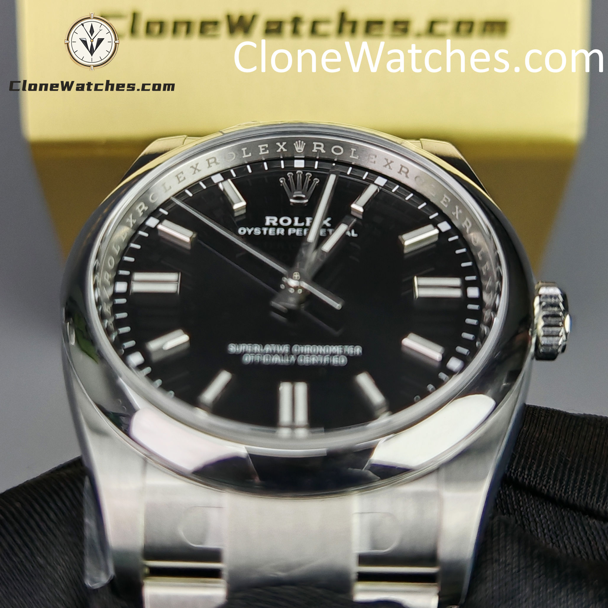 Rolex Super Clone Watches 1:1 Oyster Perpetual Black Dial 36mm M126000-0002 3230 Movement
