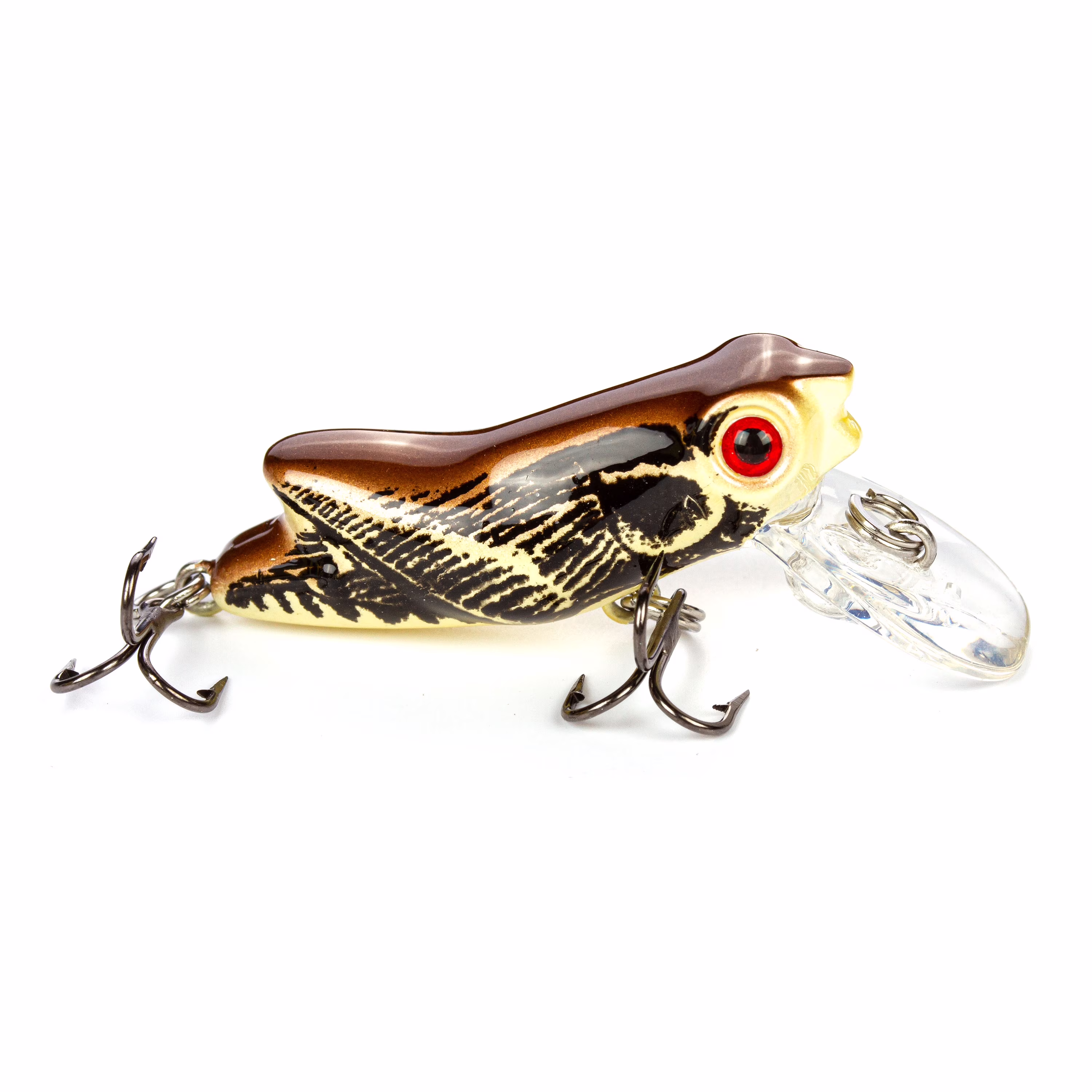 Ozark Trail Mini Hopper Crankbait, Autumn, 1/9 oz, Freshwater Fishing Lure