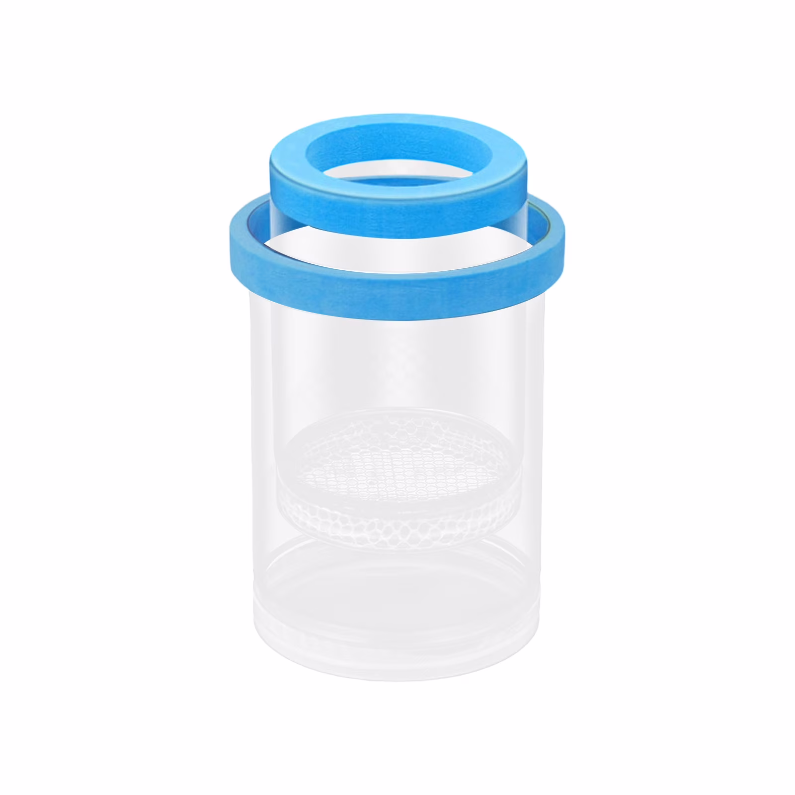 Floating Fish Breeding Isolation Box for Aquarium Tank Plastic Mesh Hatchery Incubator Breeder Box for Baby Fish Betta Shrimp Clownfish Guppy(4.7Inch,Blue)