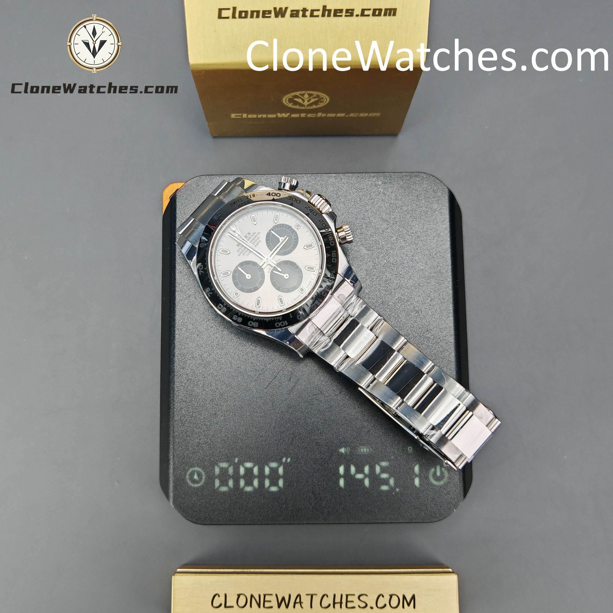 Rolex Super Clone Watches 1:1 Daytona Gray Dial m116509-0072 4130 Movement