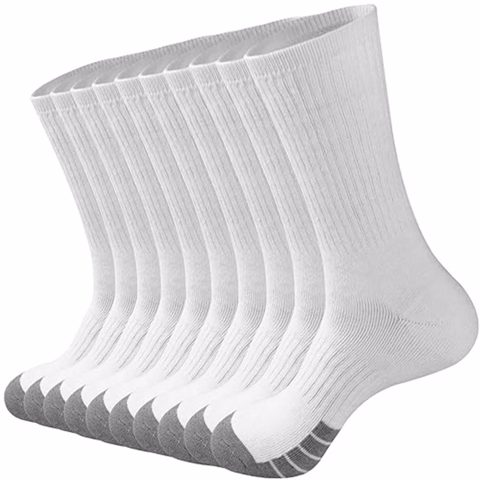 asjyhkr Mens Crew Socks Cotton Running Hiking Basketball Football Athletic Mid Calf Socks
