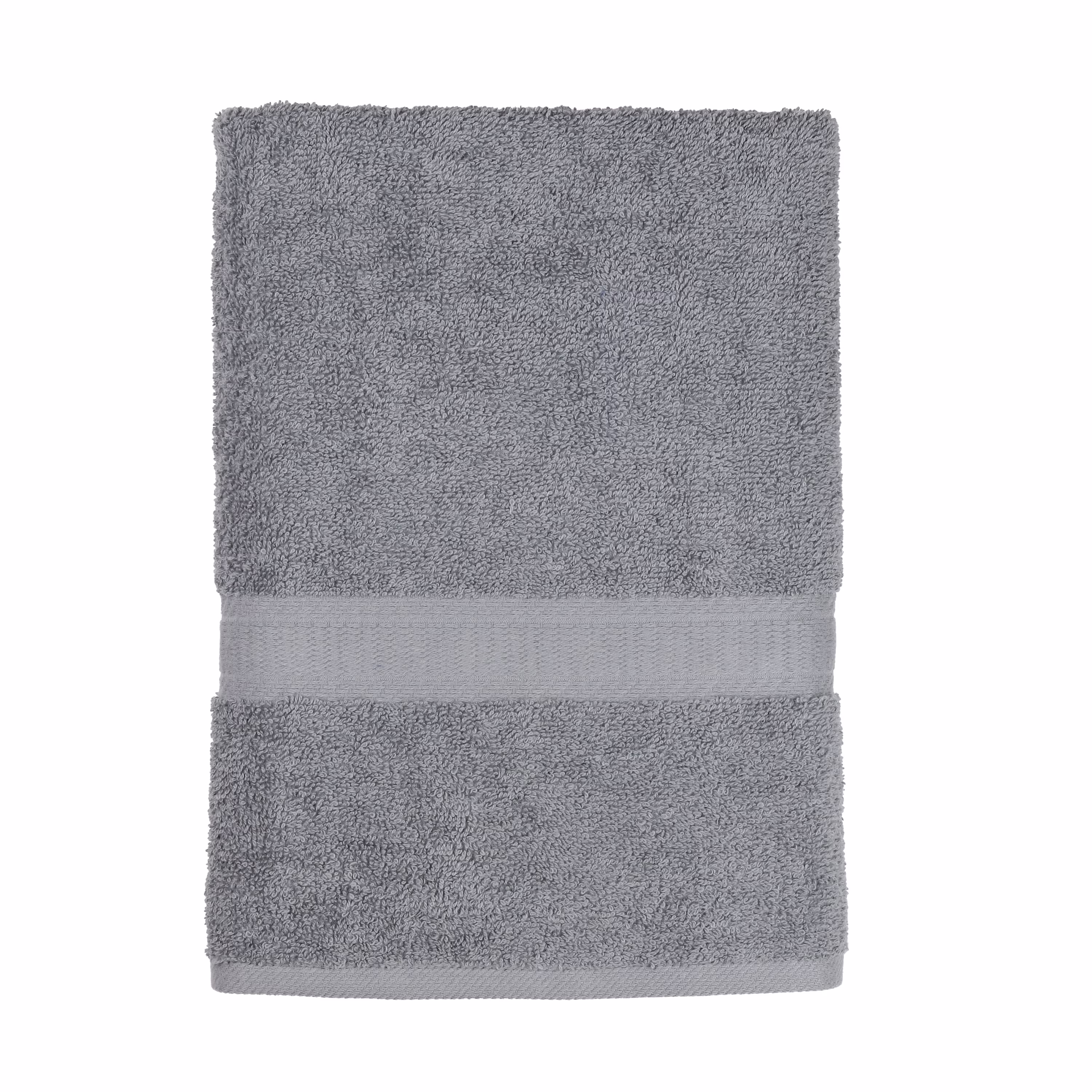Mainstays Basic Bath Towel, 100% Cotton, Green