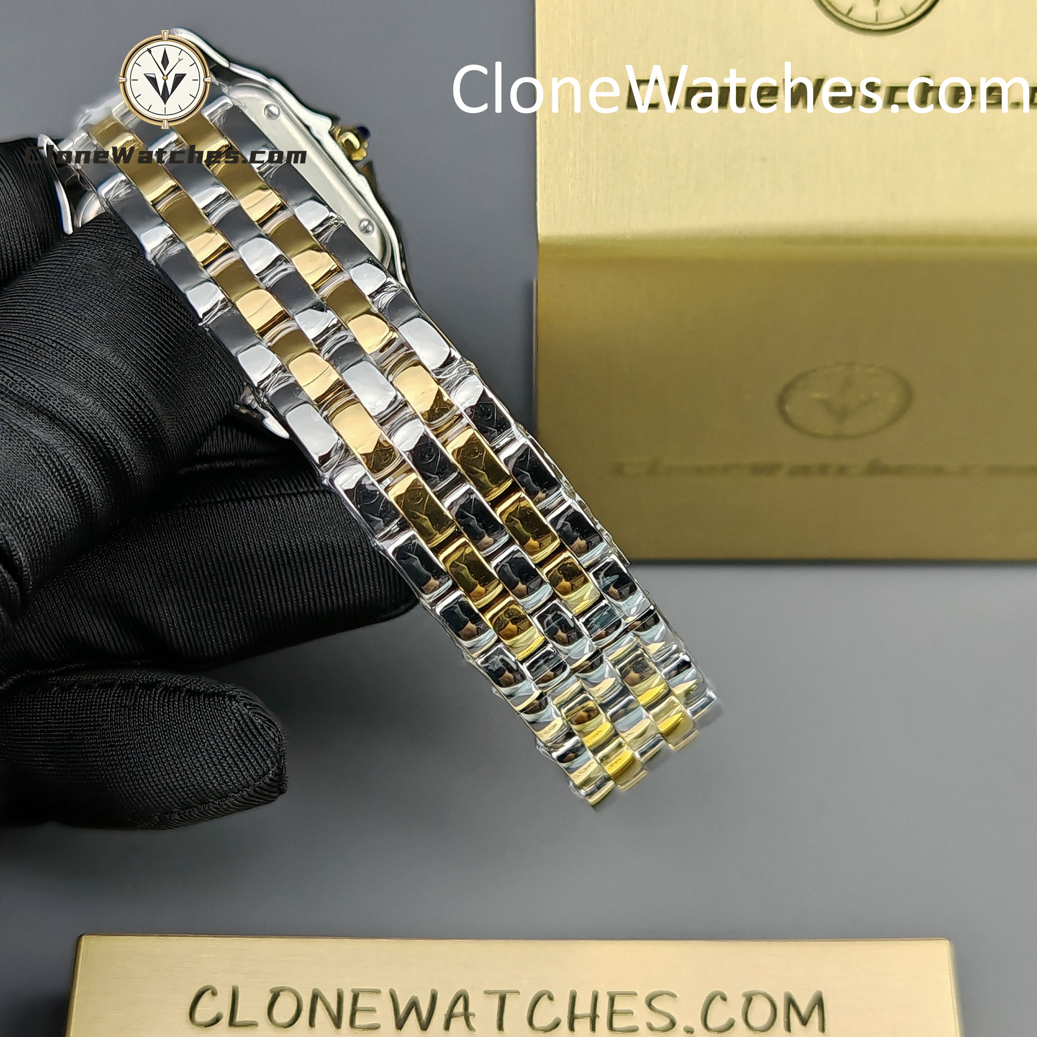 Cartier Super Clone Watches 1:1 PANTHÈRE DE CARTIER White Dial 27mm x37mm W2PN0007