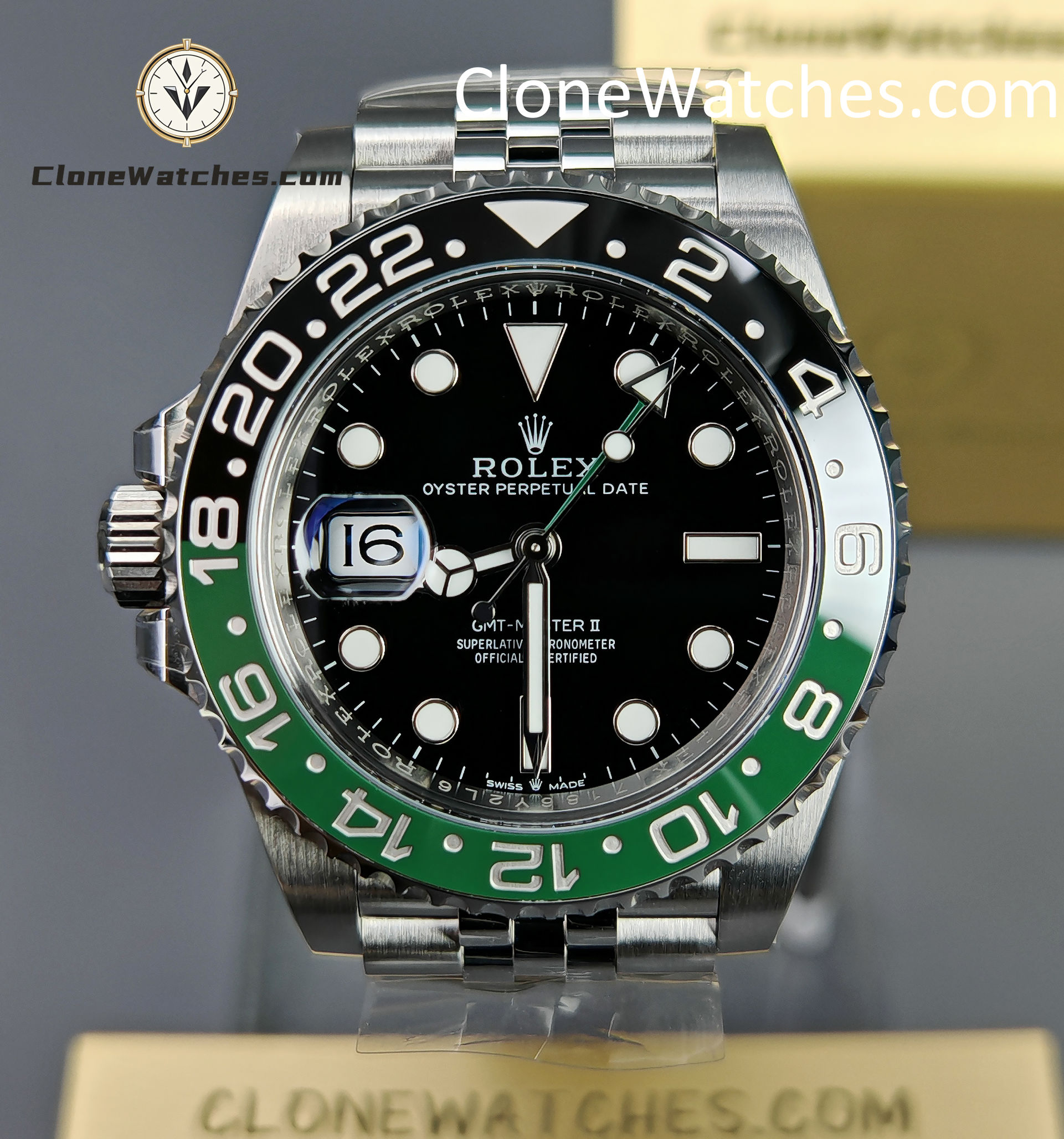 Rolex Super Clone Watches 1:1 Sprite GMT Master II m126720vtnr-0002 Jubilee 3285 Movement