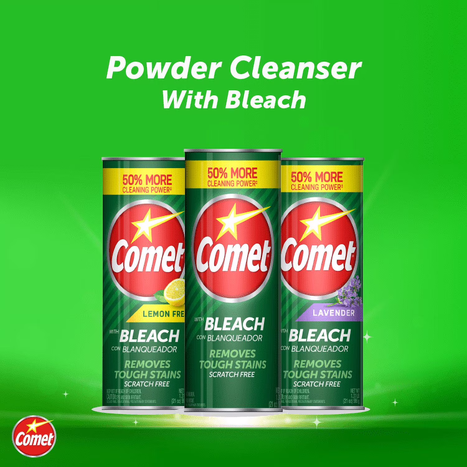 Comet Multipurpose Cleaning Powder with Bleach, 21 oz