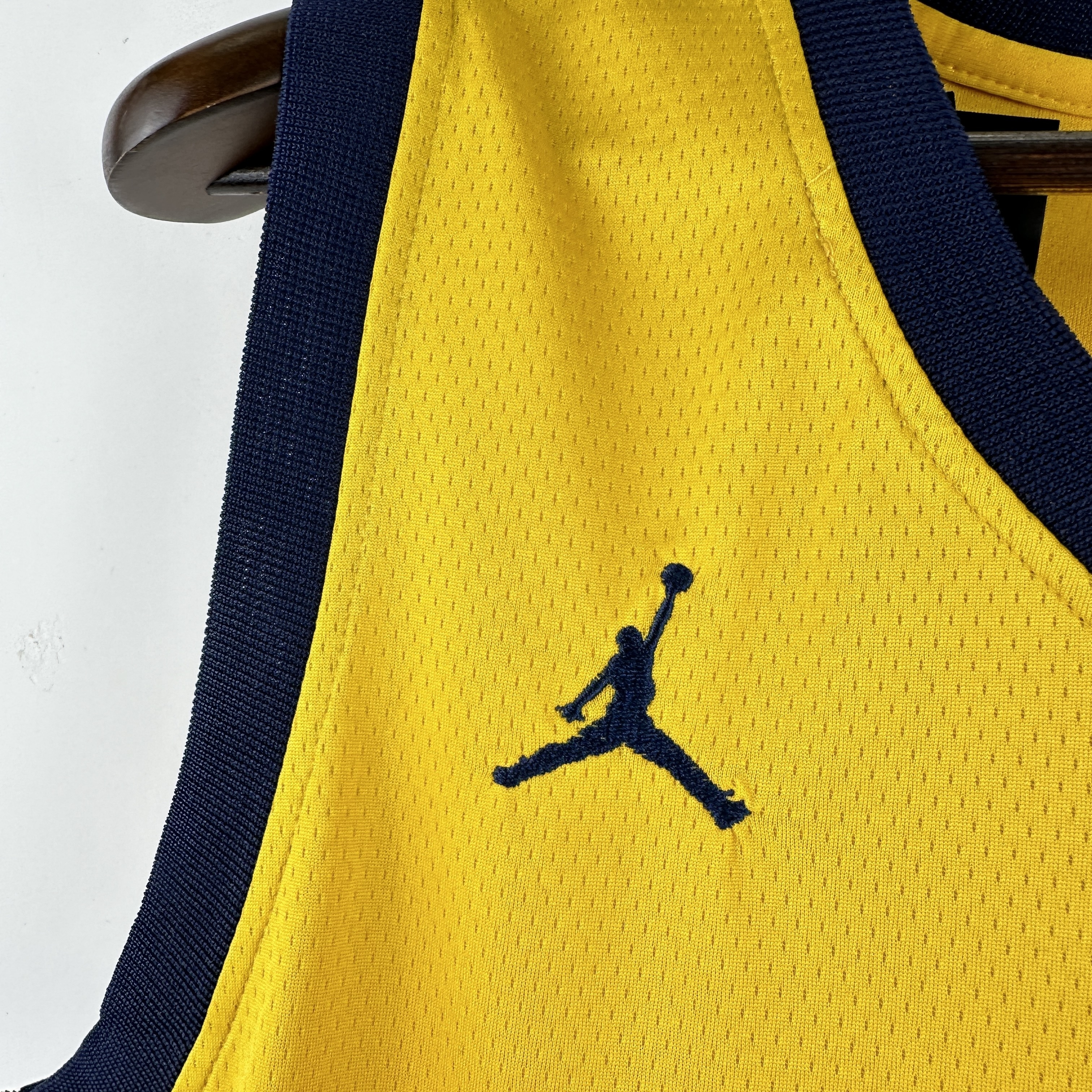 Embroidered 23rd season Pacers Jumpman No. 0 Haliburton