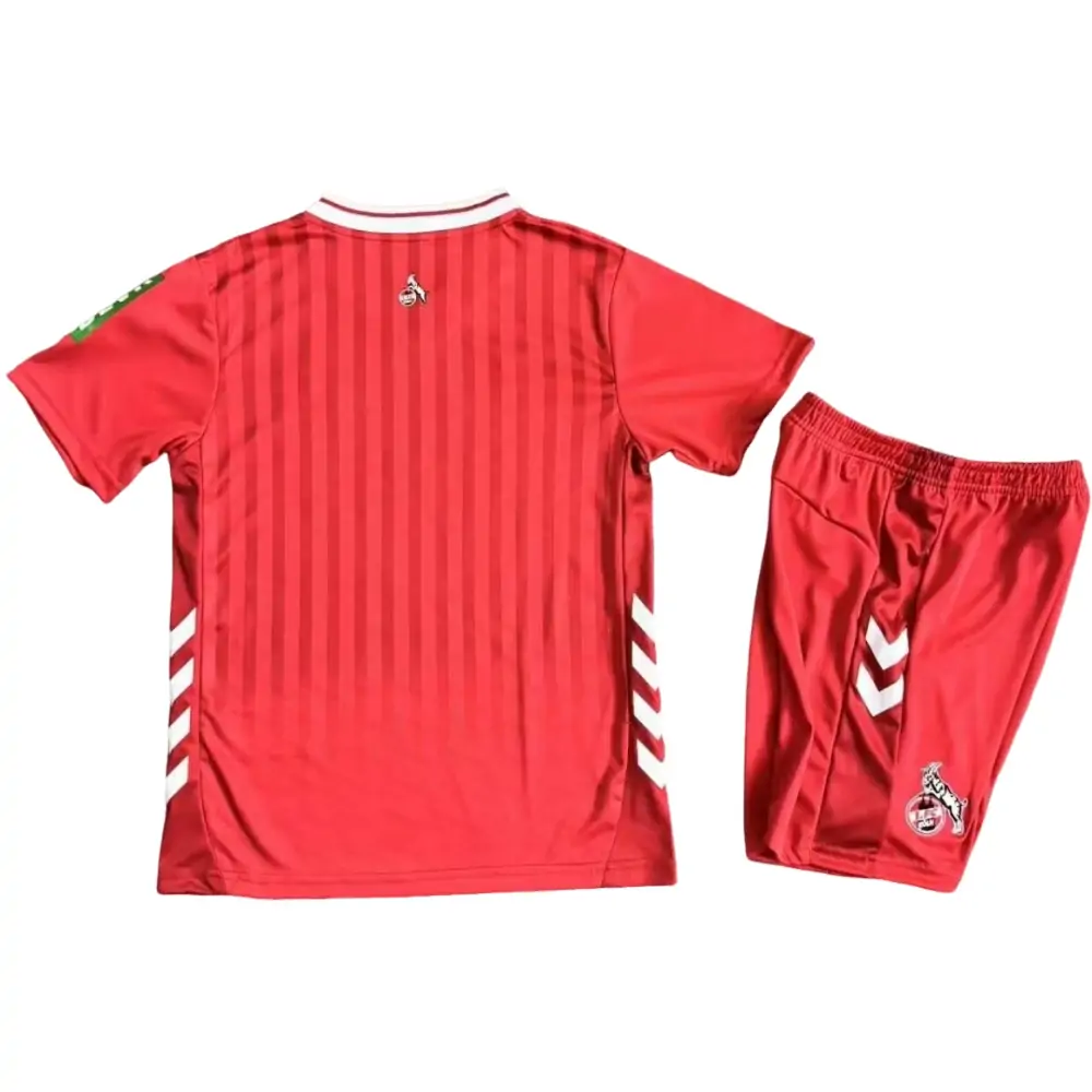 2025-26 1. FC Köln Away Kit - Short Sleeve Children's suit Fans Edition