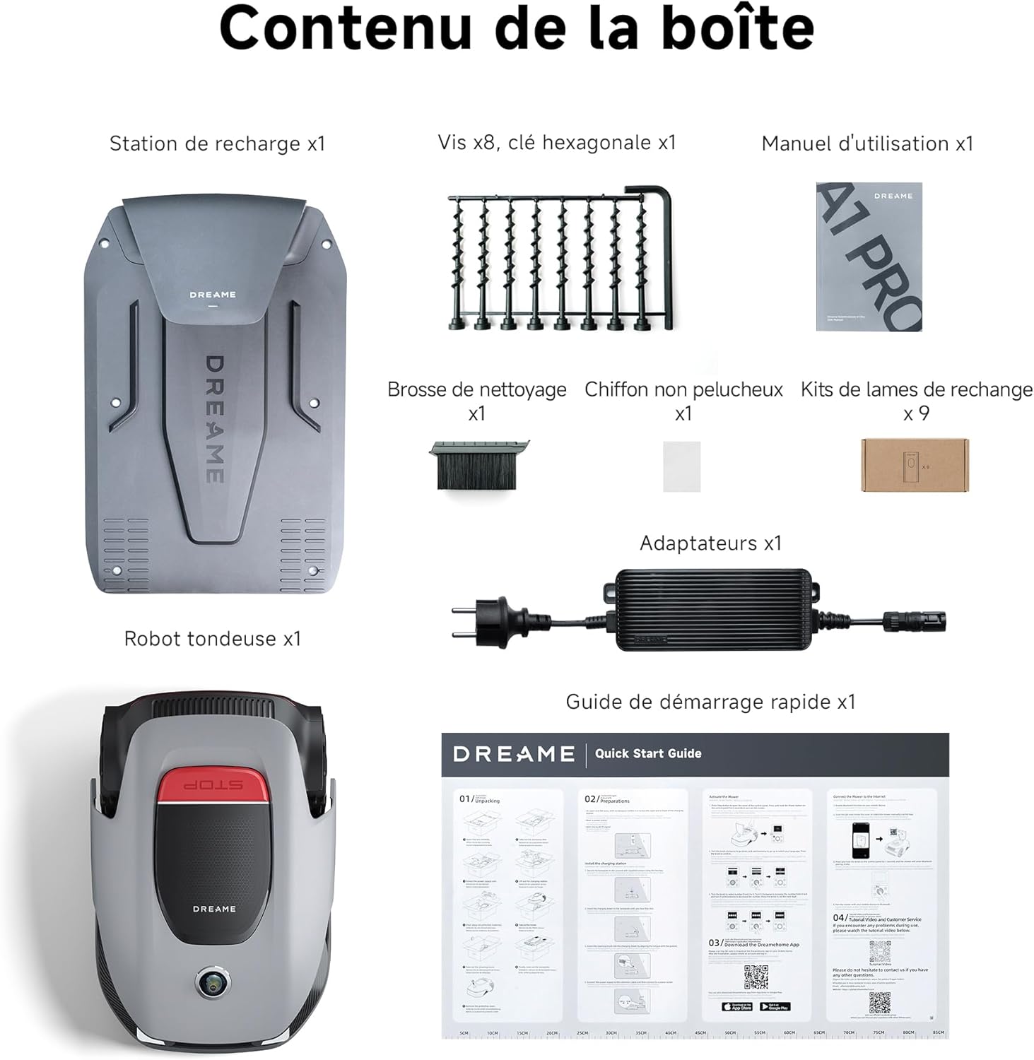 Robot tondeuse 360° LiDAR recommandé 2000 m² gestion zones via appli