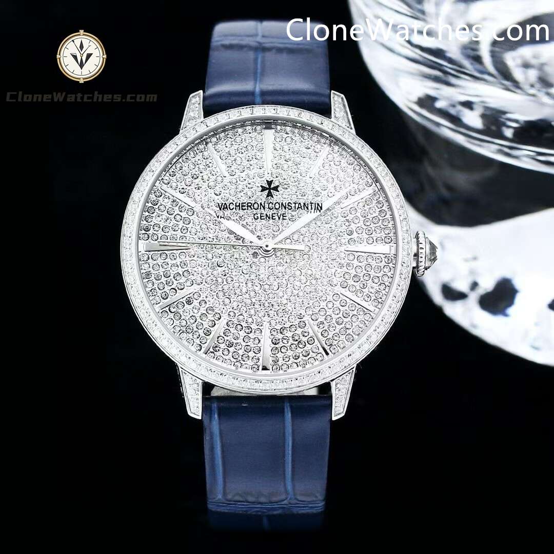 Vacheron Constantin Super Clone Watches 1:1 Patrimony 4116U/000G-B909 Diamond Dial