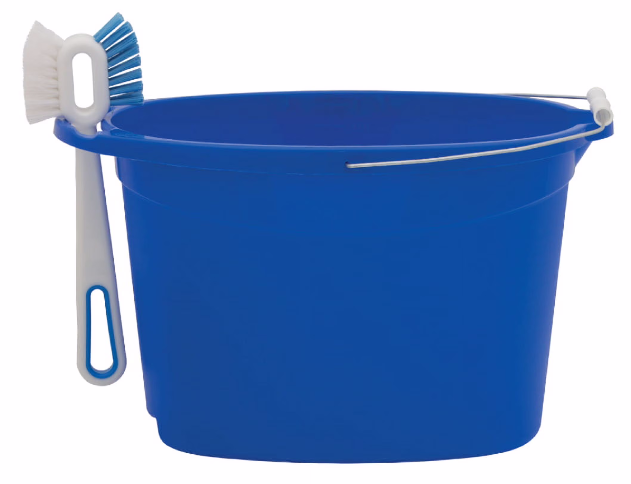 Auto Drive Plastic 12-Quart Oval Bucket, Blue
