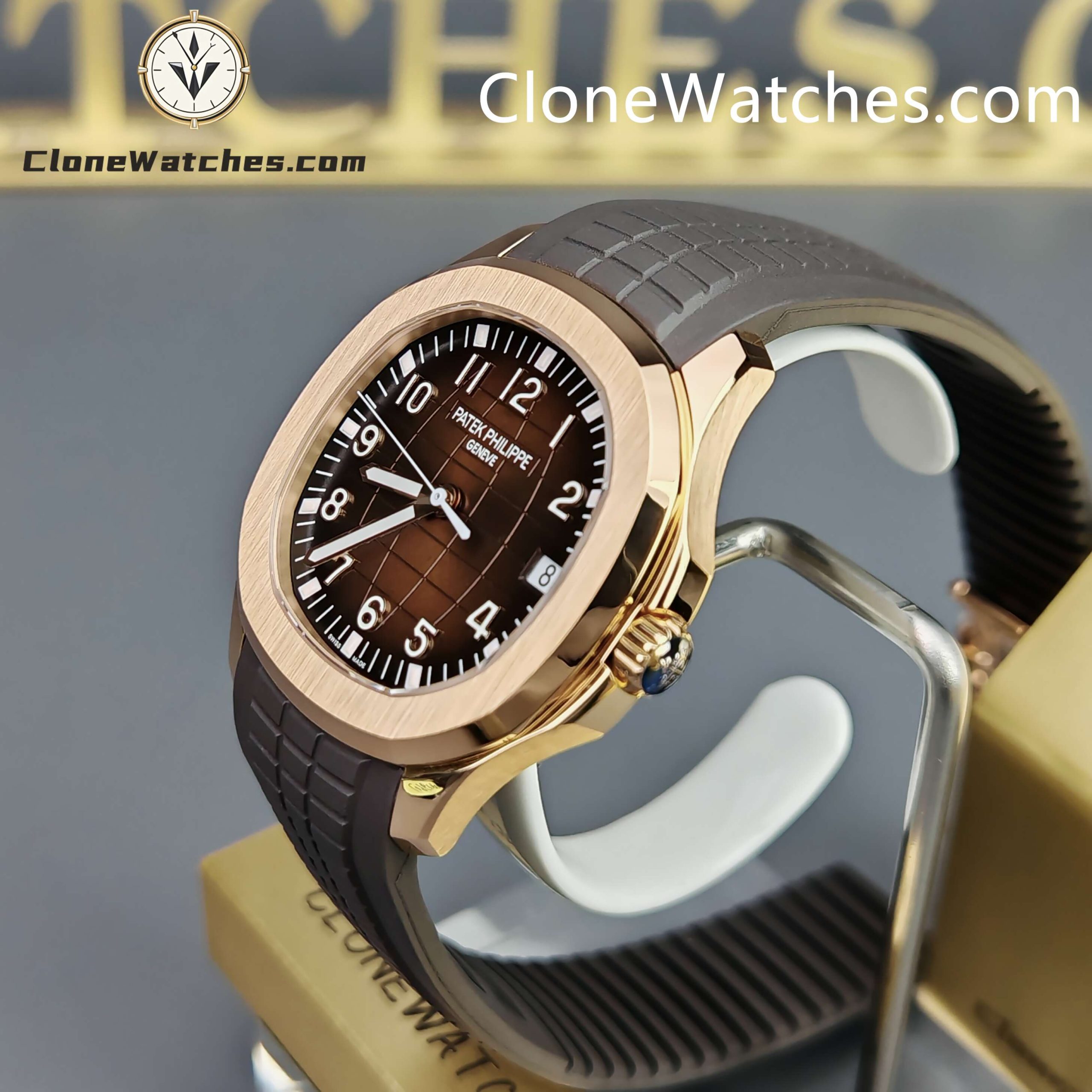 Patek Philippe Super Clone Watches 1:1 Aquanaut Rose Gold 5167R-001 40.8 mm